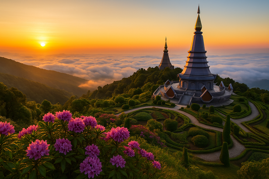 【清邁景點推薦】因他農山 Doi Inthanon 一日遊行程|泰國最高峰+雙皇塔+瀑布+山地部落必玩路線