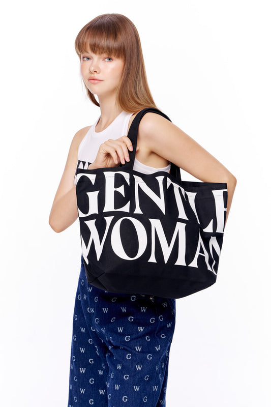 GENTLEWOMAN Canvas Tote 黑色官方細節圖