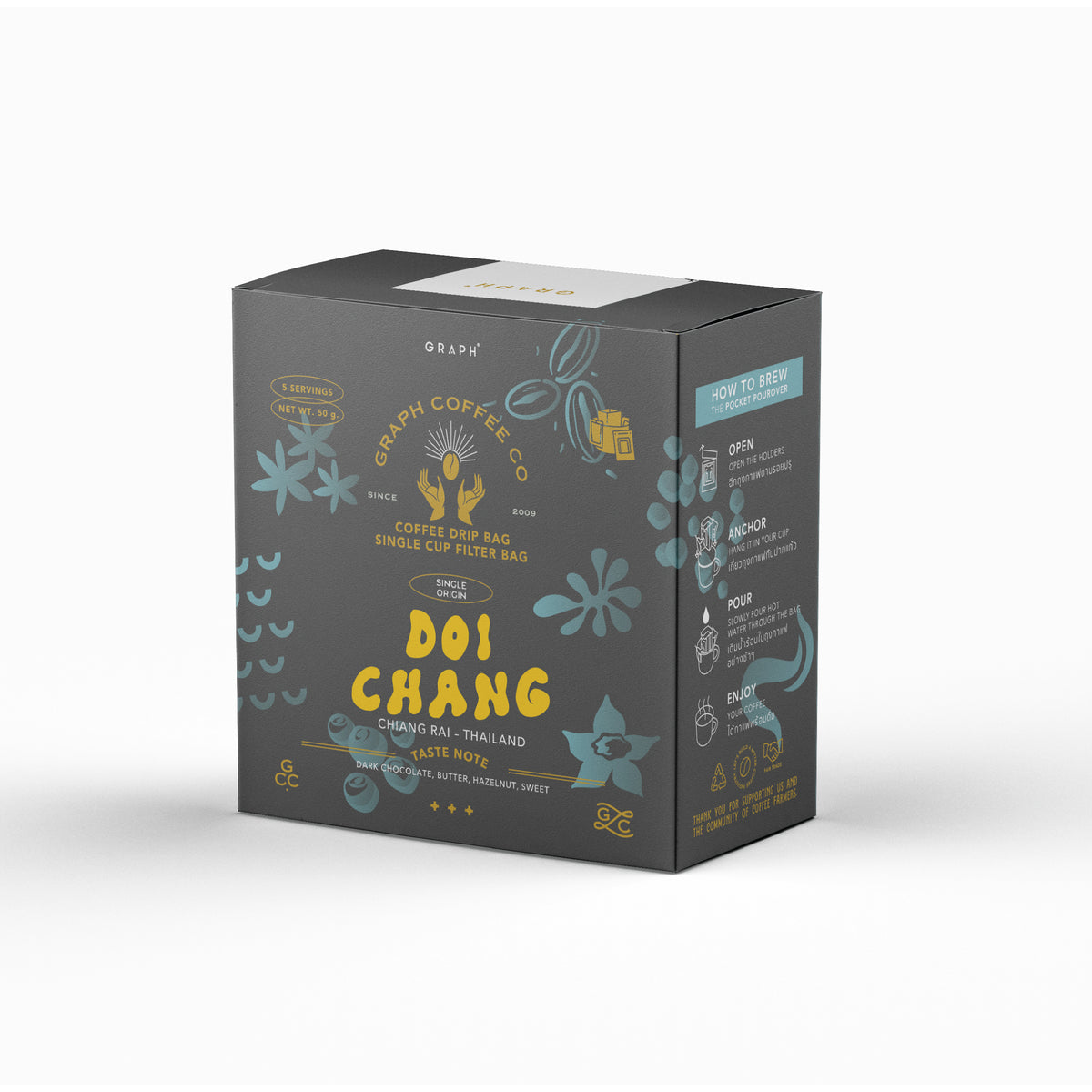 GRAPH Tube Pack Doi Chang 掛耳咖啡 5包裝