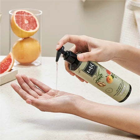 LALIL 柚子薑植萃香氛沐浴露|天然椰子油 × 甜杏仁 × 葡萄柚精萃|溫和潔淨・香氣療癒