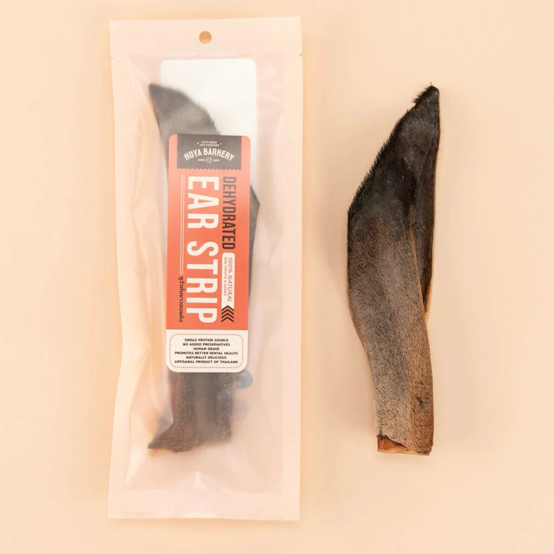 Hoya Barkery|Natural cow ear teeth cleaning chewing snacks🐮|Dog teething|Low fat and high protein|No added pet snacks