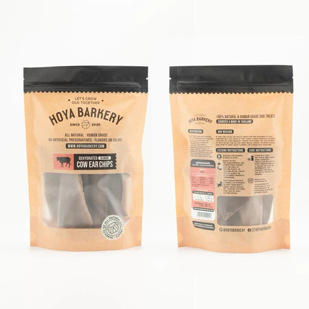 Hoya Barkery|Natural cow ear teeth cleaning chewing snacks🐮|Dog teething|Low fat and high protein|No added pet snacks