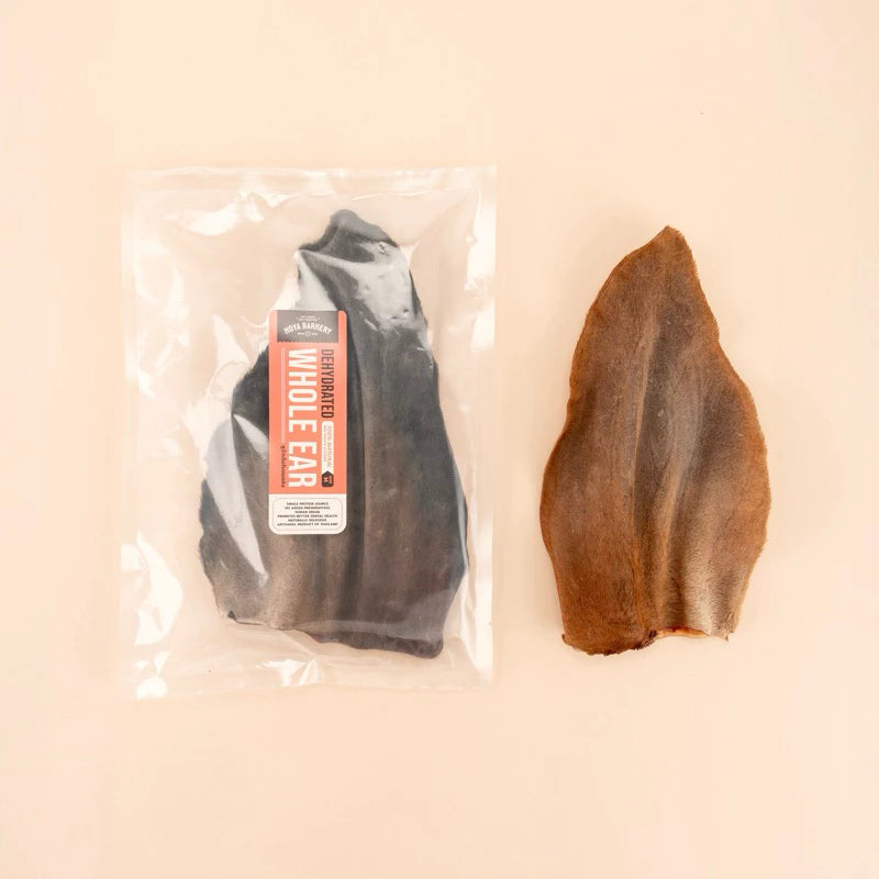 Hoya Barkery|Natural cow ear teeth cleaning chewing snacks🐮|Dog teething|Low fat and high protein|No added pet snacks