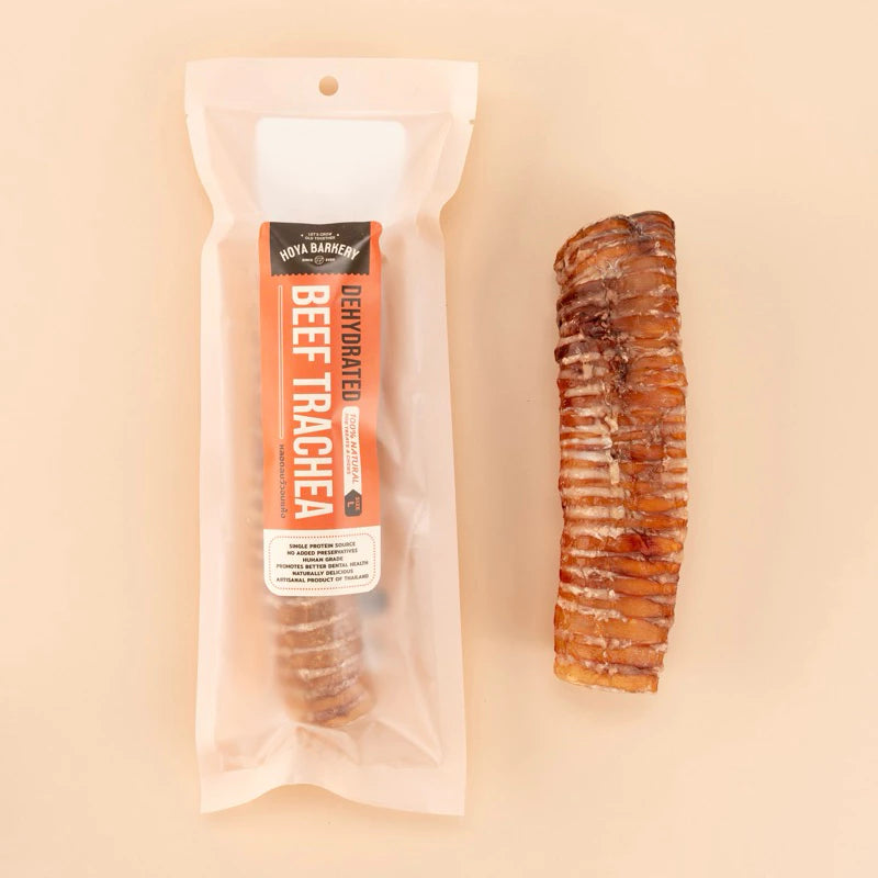 Hoya Barkery Natural Beef Trachea Chews 🐮 | Dog Teeth Cleaning Snacks | High Protein and No Additives | Suitable for Medium and Large Dogs
