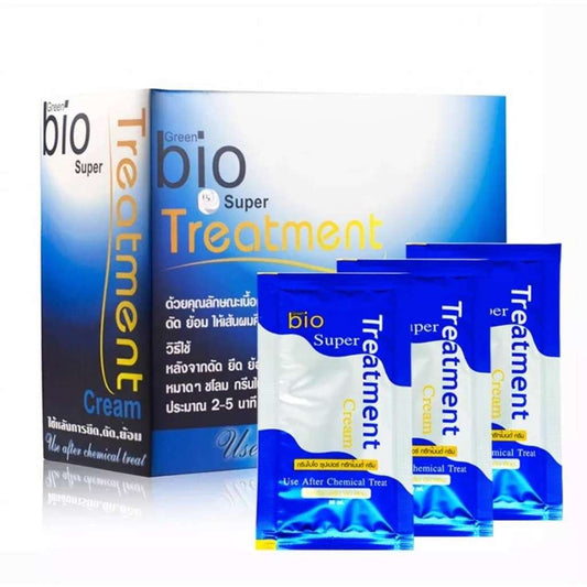 Green Bio Super Treatment Cream 深層頭髮修護｜30ml x 24包｜修護染燙受損髮質｜免蒸護髮