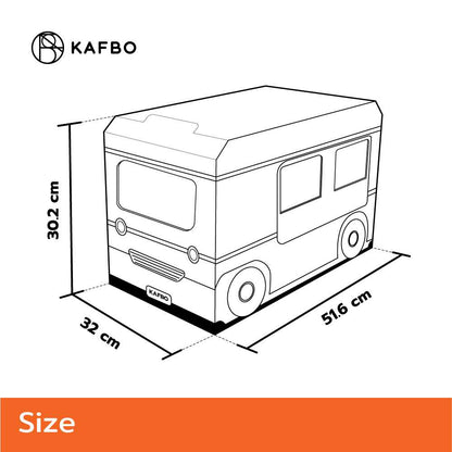KAFBO｜Cat on Duty 可愛巴士貓屋連貓抓板 官方尺寸圖