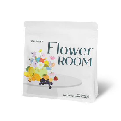 Flower Room Premium Medium-Light Roast Coffee Beans 200g｜Factory Coffee BKK