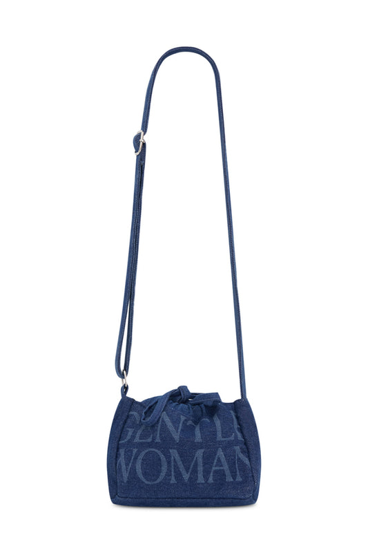 GENTLEWOMAN GW Denim Micro Dumpling Bag Seoul Indigo 官方產品圖
