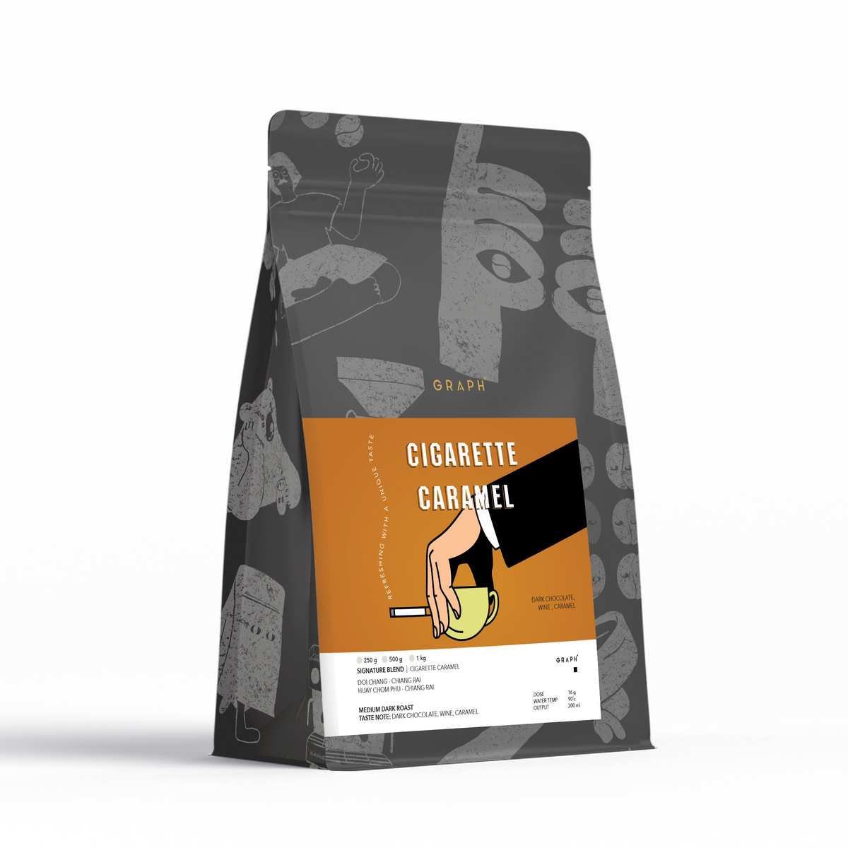 DARK TONE SET - CIGARETTE CARAMEL