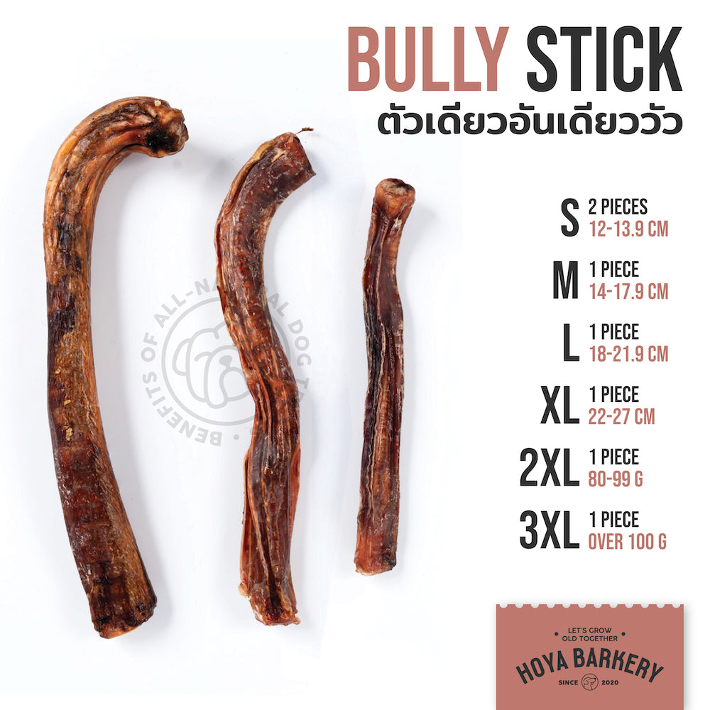 Hoya Barkery Bully Stick 牛鞭咬嚼棒 官方產品圖片