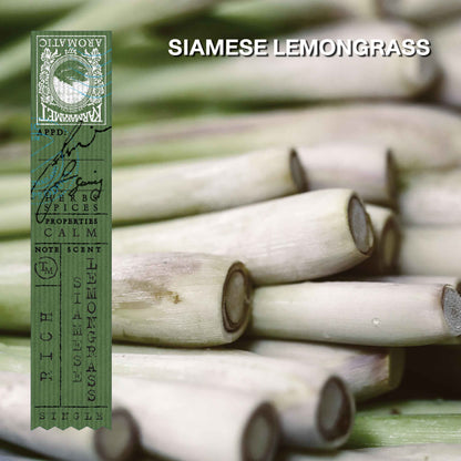 KARMAKAMET Siamese Lemongrass 暹羅香茅 官方香調示意圖（非商品包裝照片）