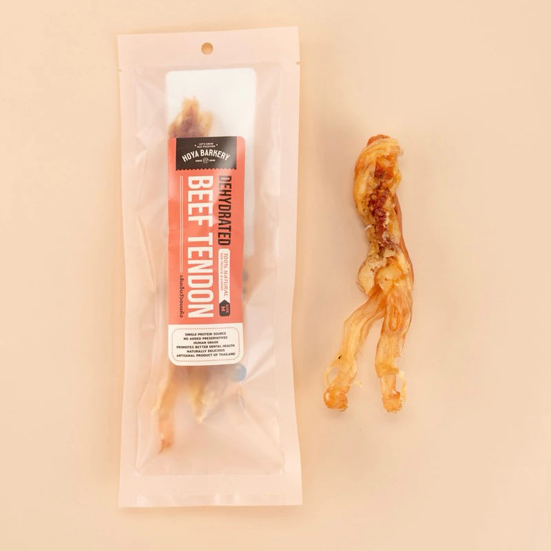 Hoya Barkery Natural Beef Tendon Bars 🐮 | Dog Teeth Cleaning and Grinding Chews | No Additives High Protein | Recommended Snacks