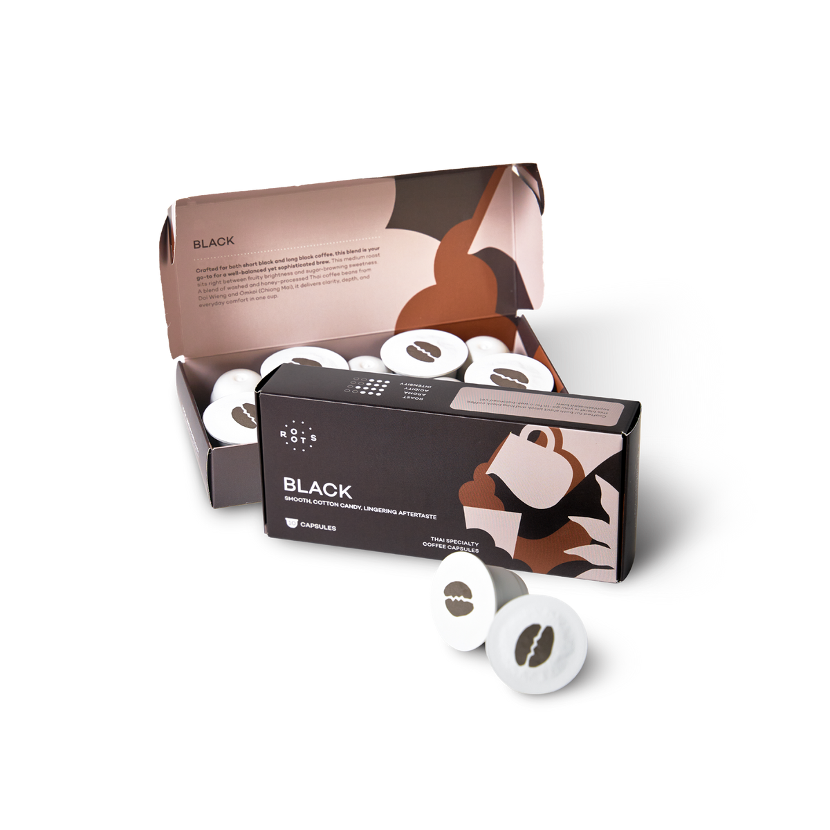 Roots Black Coffee Capsules 官方包裝