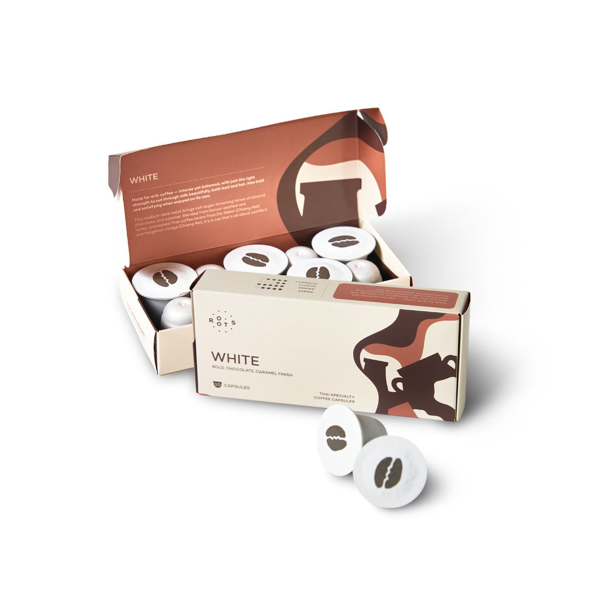 Roots White Coffee Capsules 官方包裝