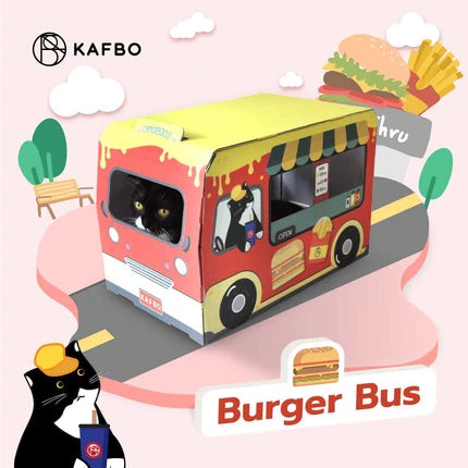 KAFBO｜Cat on Duty 可愛巴士貓屋連貓抓板 官方產品圖 3