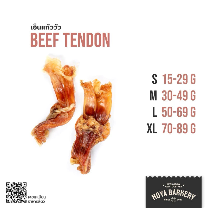 Hoya Barkery Natural Beef Tendon Bars 🐮 | Dog Teeth Cleaning and Grinding Chews | No Additives High Protein | Recommended Snacks