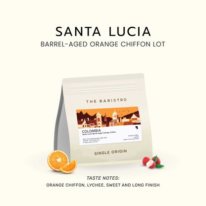 The Baristro Colombia Santa Lucia Barrel-Aged Orange Chiffon Lot
