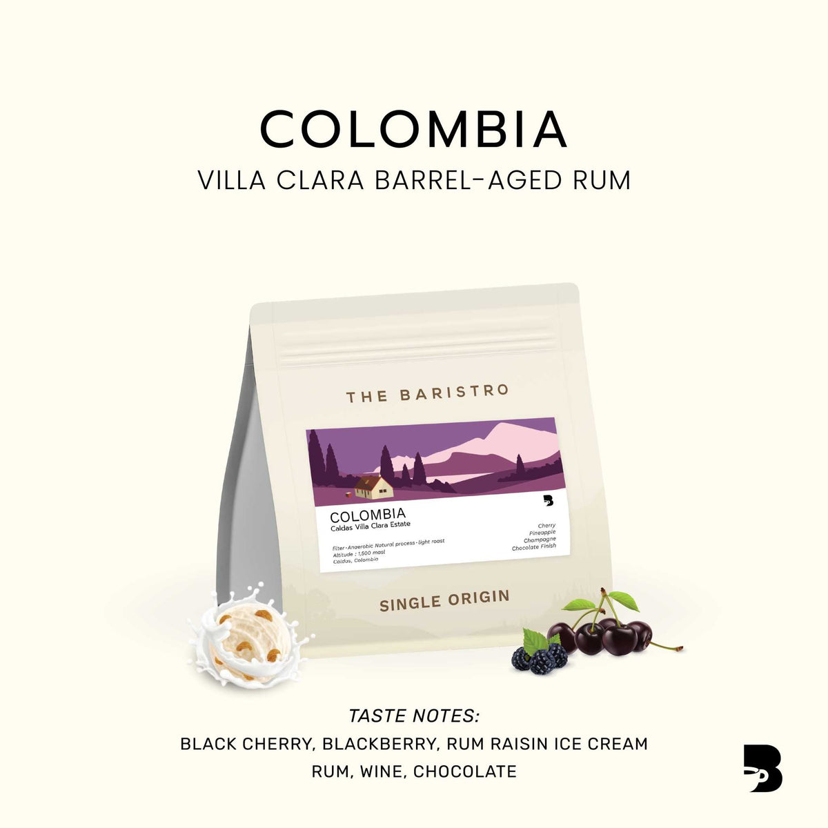 The Baristro Colombia Villa Clara Barrel-Aged Rum