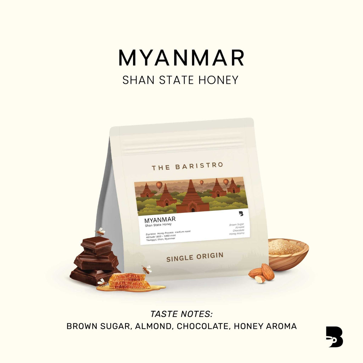 The Baristro Myanmar Shan State Honey