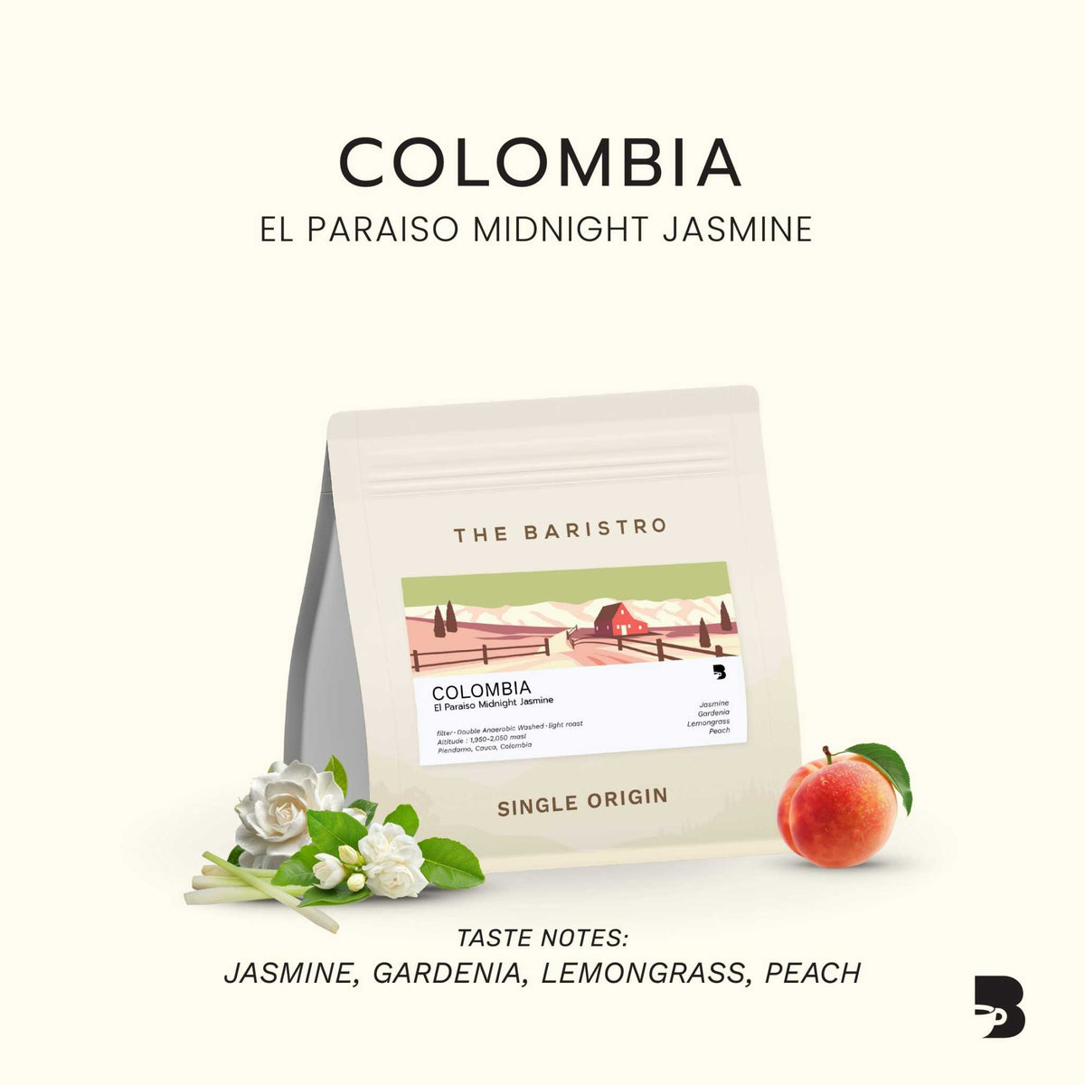 The Baristro Colombia El Paraiso Midnight Jasmine 2021