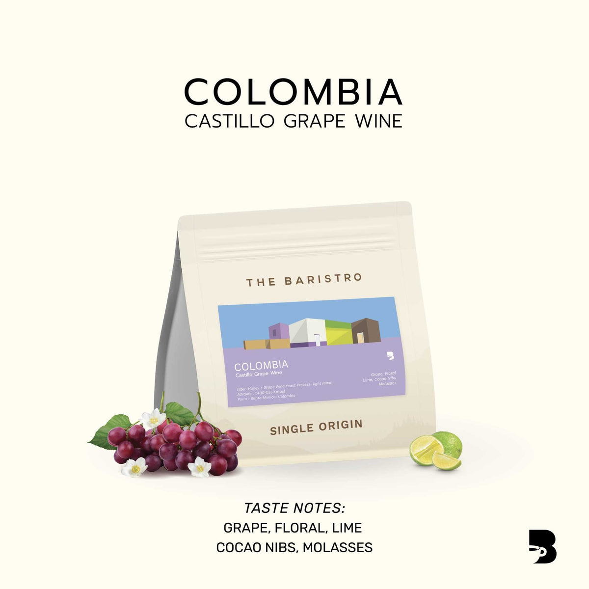 The Baristro Colombia Castillo Grape Wine