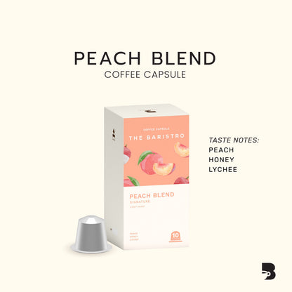 The Baristro Peach  Blend Coffee Capsule