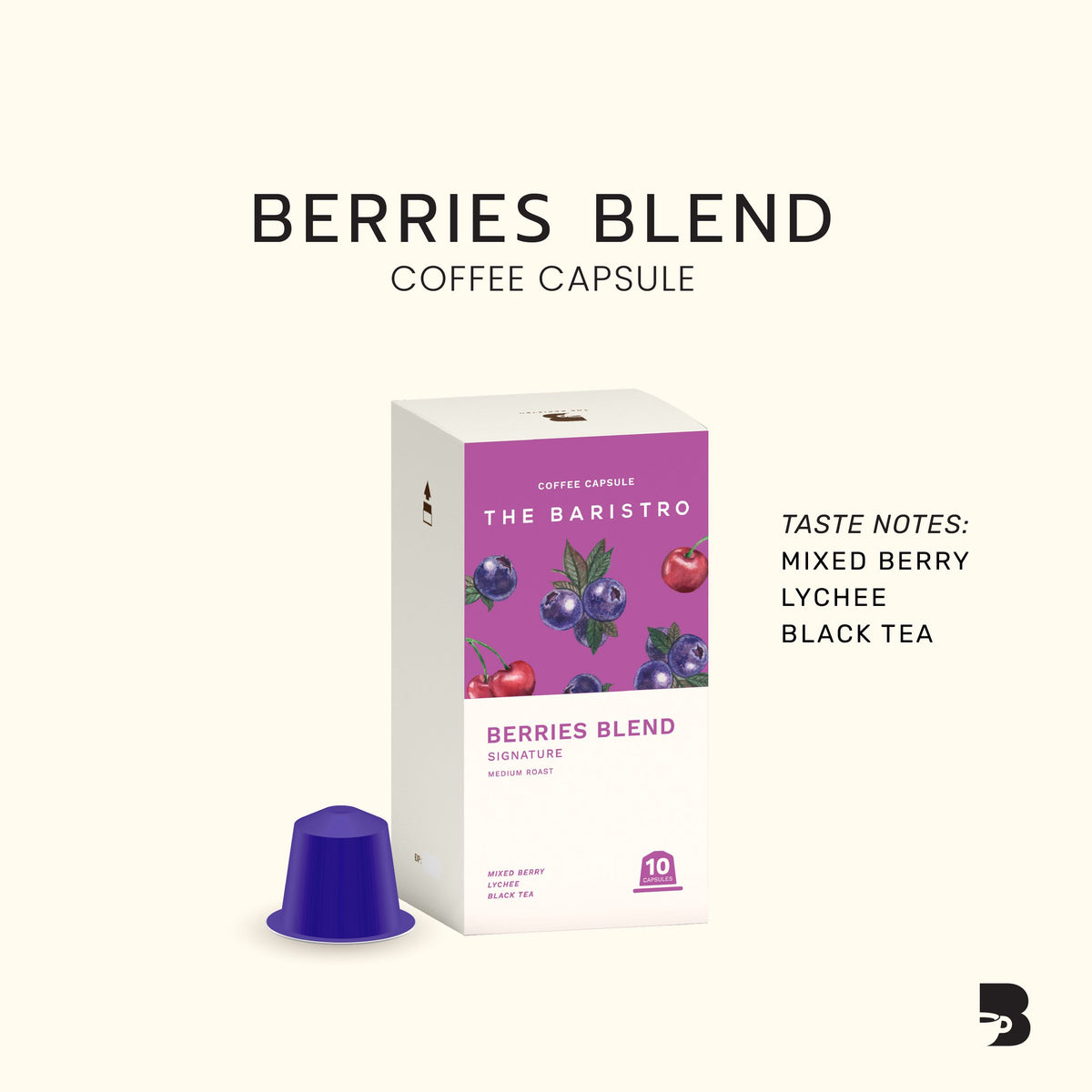 The Baristro Berries Blend Coffee Capsule