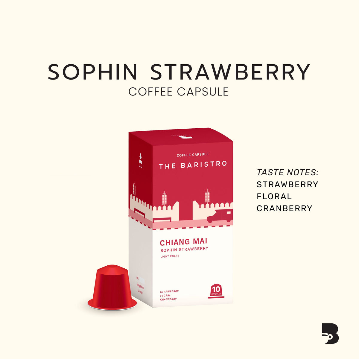The Baristro Sophin Strawberry Coffee Capsule