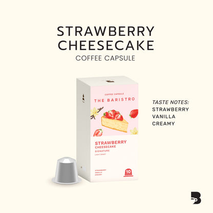The Baristro Strawberry Cheesecake Coffee Capsule