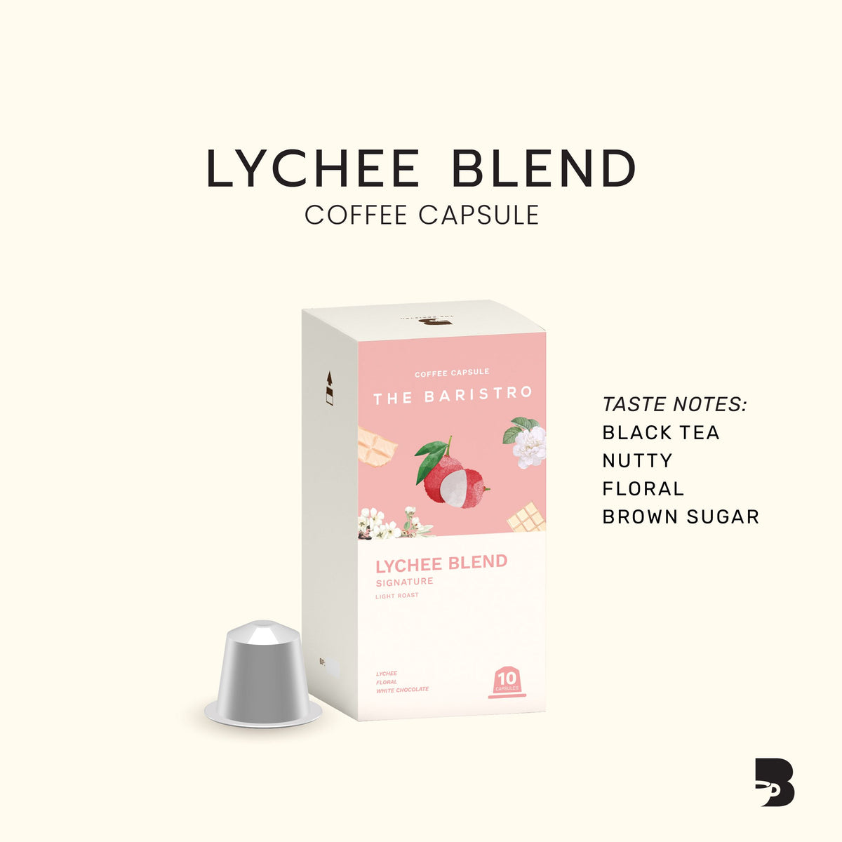 The Baristro Lychee Blend Coffee Capsule